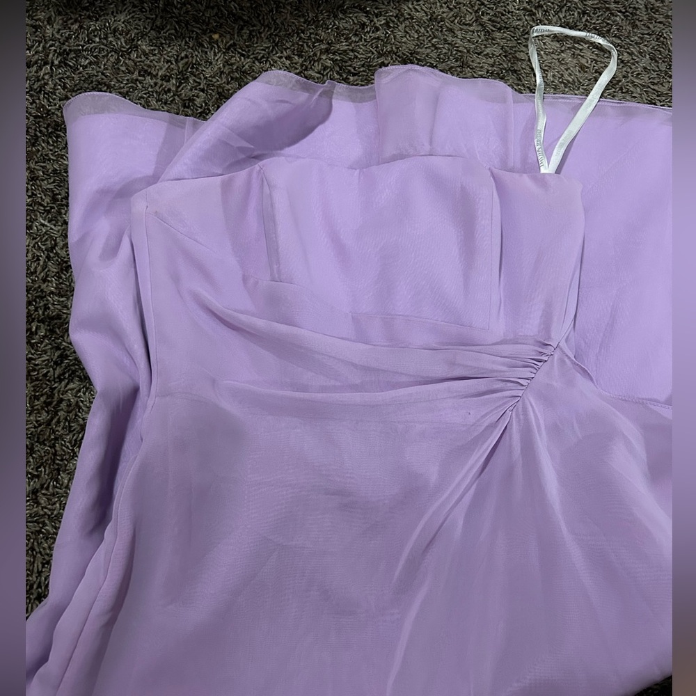 David’s bridal strapless coraet dress